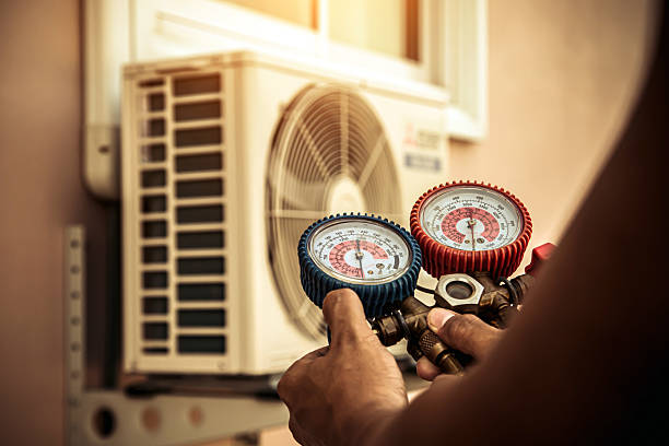 Professional Hvac technician working in Clayton, NC